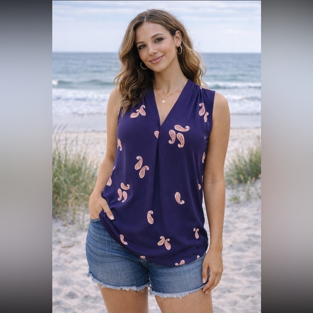 #173 Liz Claiborne Blue blouse